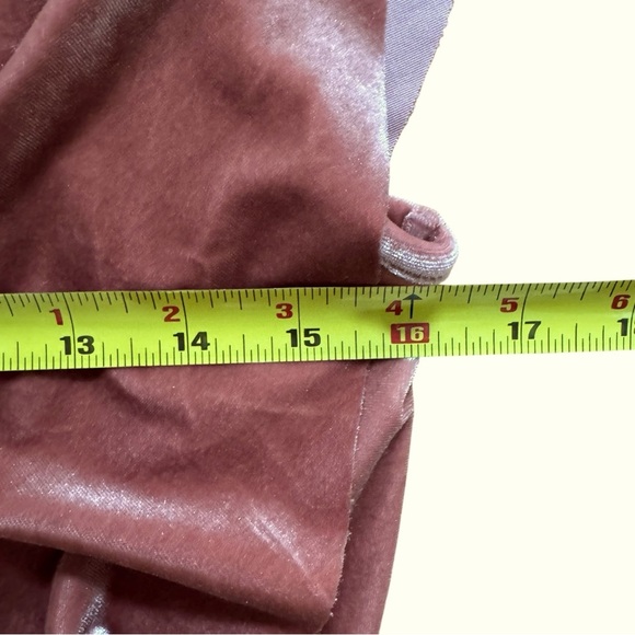 Leith Velour Jumpsuit Wide Leg V-neck Flattering Sleeves Ruffles M - Picture 7 of 9